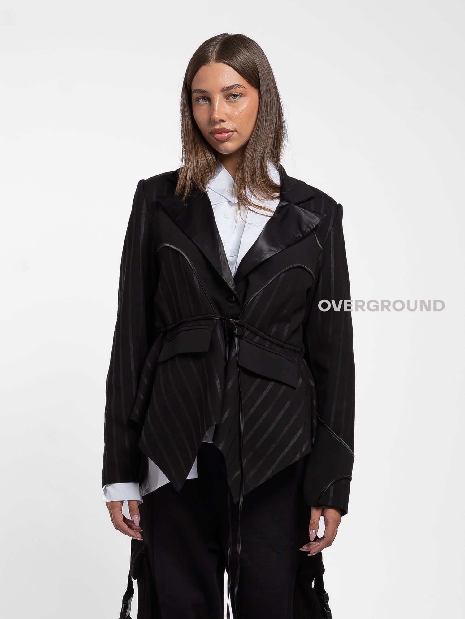 GIACCA OVER RIGATA ASIMMETRICA - OVERGROUND STORE 