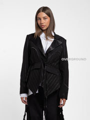 GIACCA OVER RIGATA ASIMMETRICA - OVERGROUND STORE 