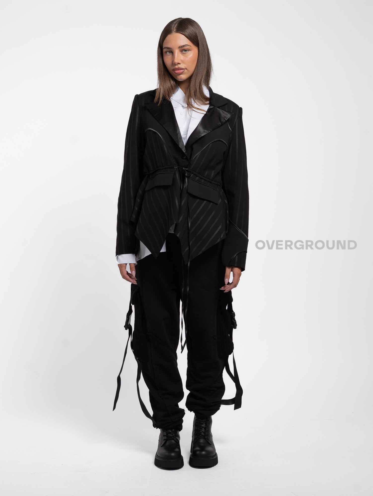 GIACCA OVER RIGATA ASIMMETRICA - OVERGROUND STORE 