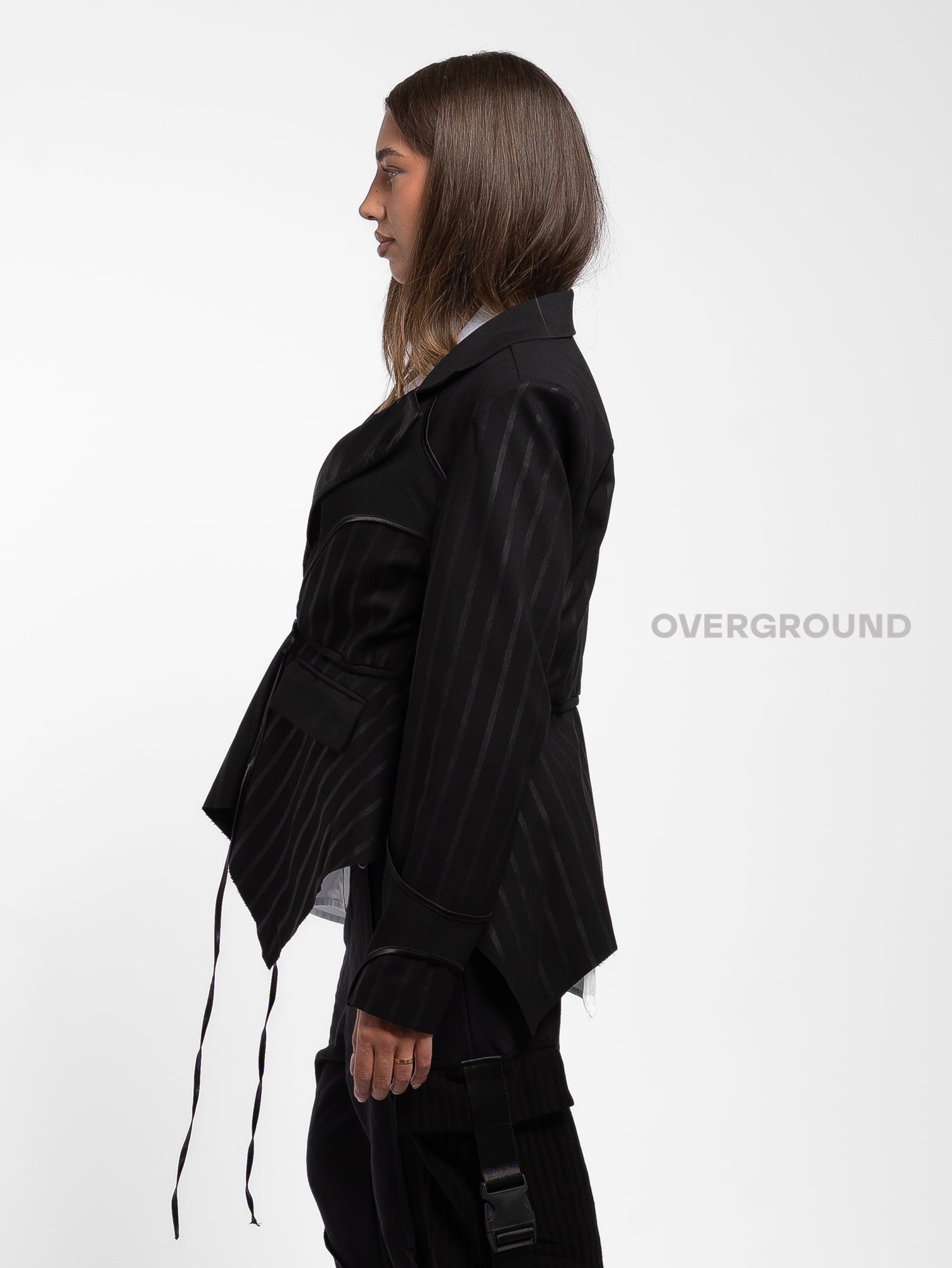 GIACCA OVER RIGATA ASIMMETRICA - OVERGROUND STORE 