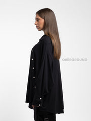CAMICIA OVER CON ABBOTTONATURA ASIMMETRICA - OVERGROUND STORE 
