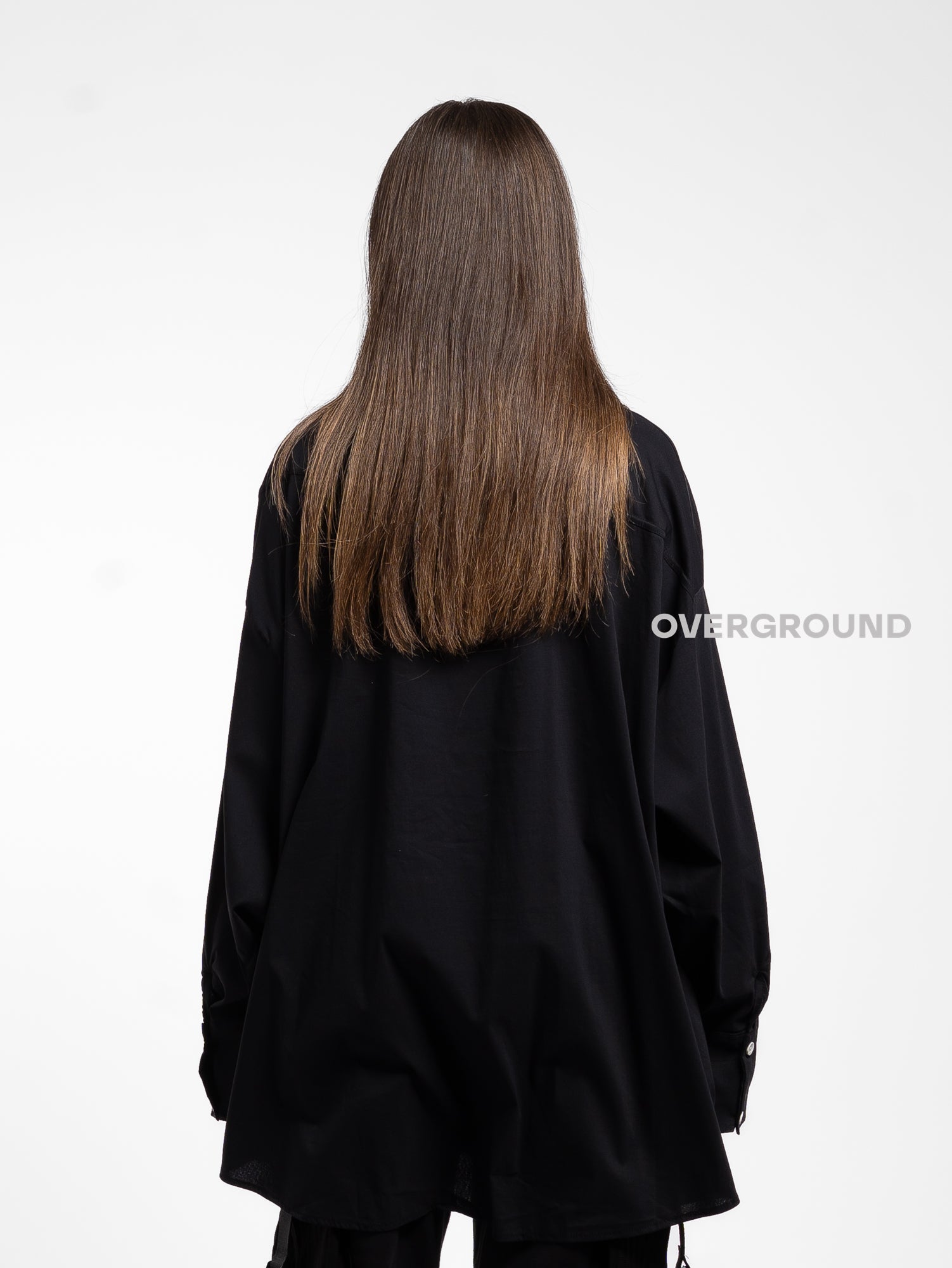 CAMICIA OVER CON ABBOTTONATURA ASIMMETRICA - OVERGROUND STORE 