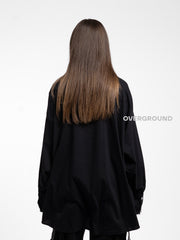 CAMICIA OVER CON ABBOTTONATURA ASIMMETRICA - OVERGROUND STORE 