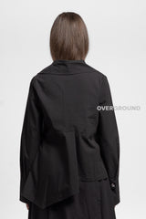 CAMICIA OVER COLLO SCIALLATO TONDO