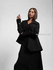 CAMICIA OVER COLLO SCIALLATO TONDO