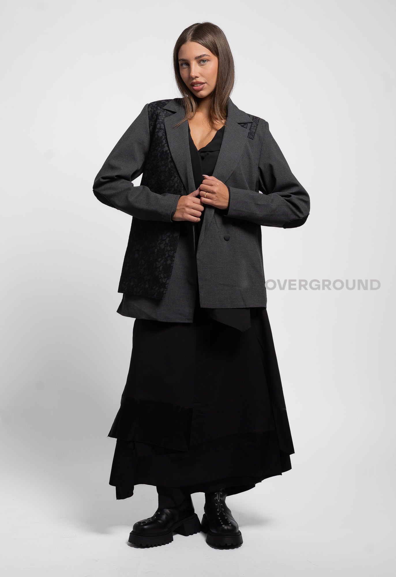 GIACCA ASIMMETRICA CON PIZZO - OVERGROUND STORE 