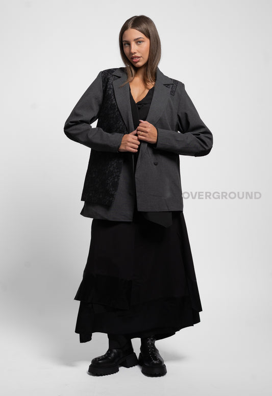 GIACCA ASIMMETRICA CON PIZZO - OVERGROUND STORE 