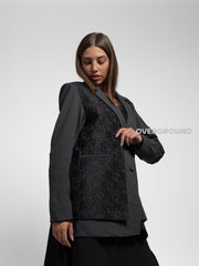 GIACCA ASIMMETRICA CON PIZZO - OVERGROUND STORE 