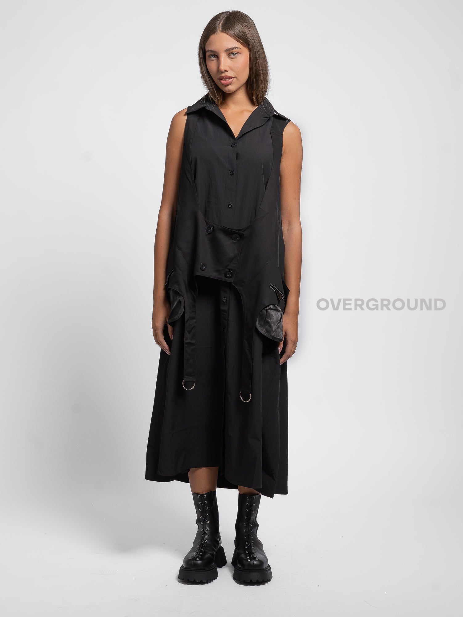 CAMICIA LUNGA SMANICATA CON GILET - OVERGROUND STORE 
