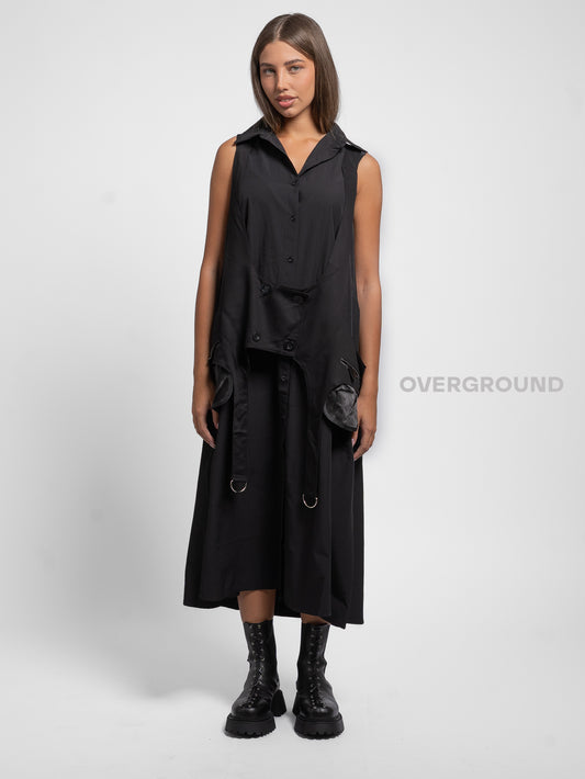 CAMICIA LUNGA SMANICATA CON GILET - OVERGROUND STORE 
