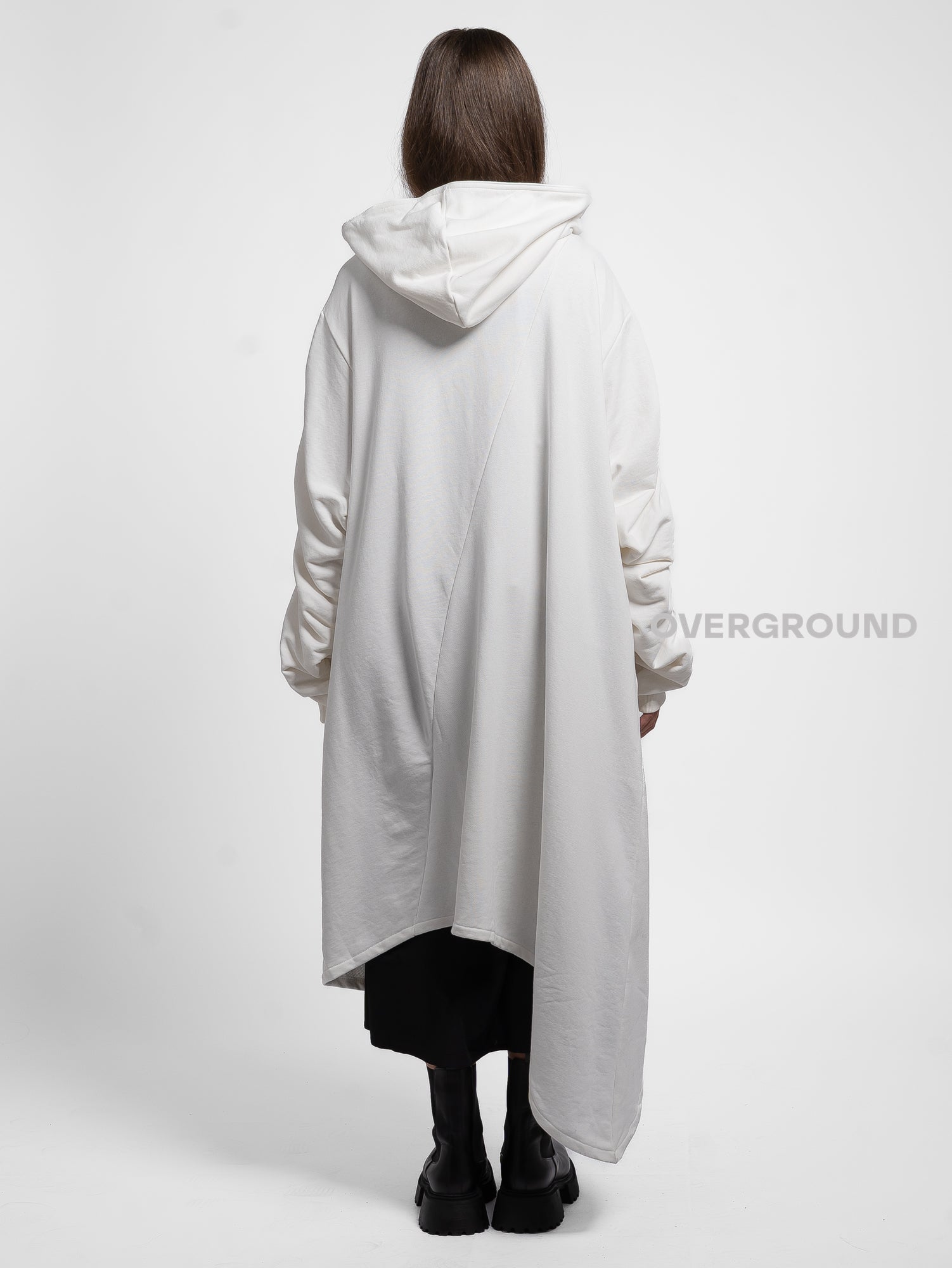 TRENCH FELPA LUNGA CON CERNIERA ASIMMETRICA - OVERGROUND STORE 