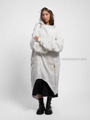 TRENCH FELPA LUNGA CON CERNIERA ASIMMETRICA - OVERGROUND STORE 