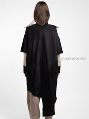 FELPA LUNGA OVER DOPPIO TESSUTO BICOLORE - OVERGROUND STORE 