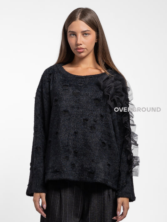 BLUSA OVER CON ROSA DAVANTI - OVERGROUND STORE 