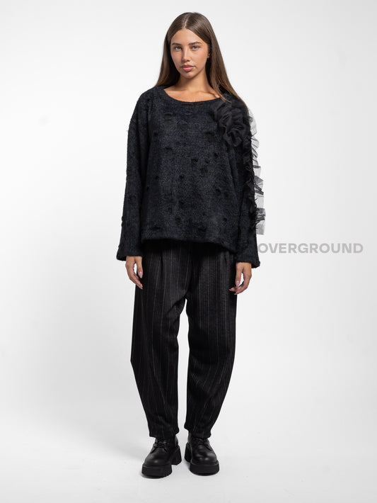 BLUSA OVER CON ROSA DAVANTI - OVERGROUND STORE 