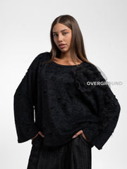 BLUSA OVER CON ROSA DAVANTI - OVERGROUND STORE 