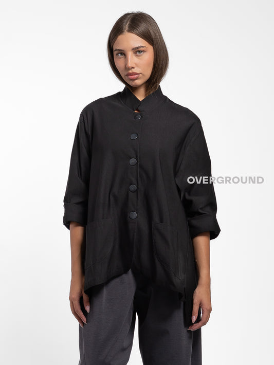 GIACCA LUNGA COLLO ALLA COREANA - OVERGROUND STORE 