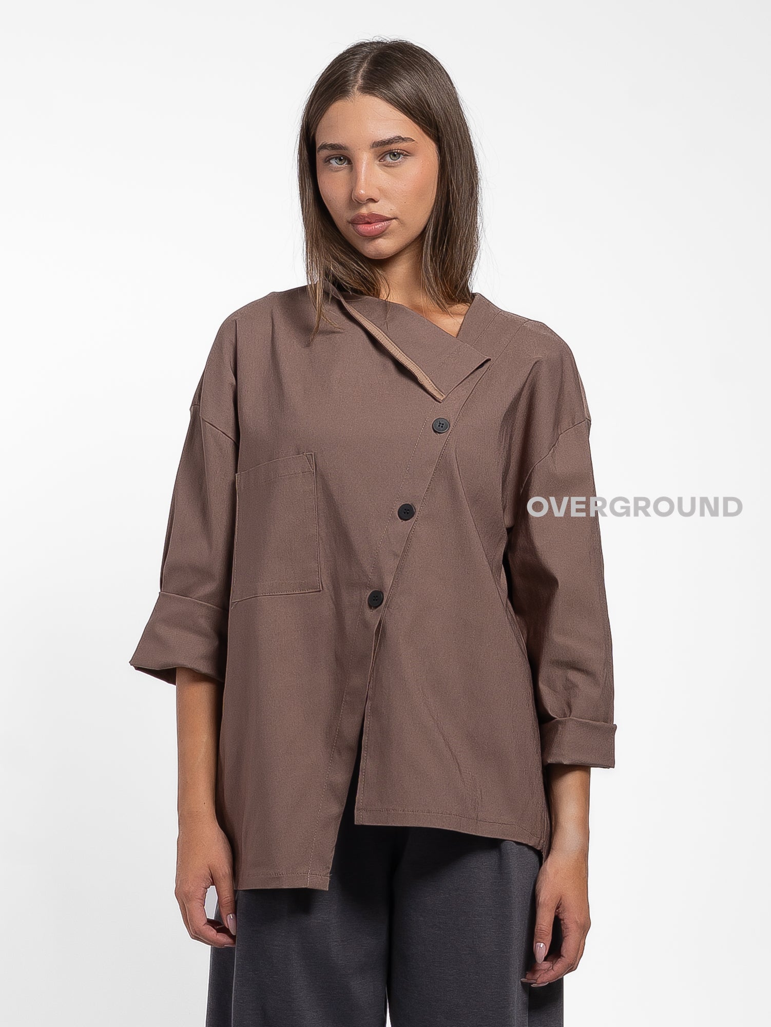 GIACCA CON ABBOTTONATURA TRASVERSALE - OVERGROUND STORE 