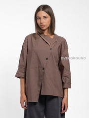 GIACCA CON ABBOTTONATURA TRASVERSALE - OVERGROUND STORE 