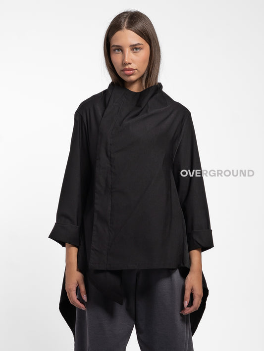 GIACCA SPOLVERINO ASIMMETRICA CON CERNIERA - OVERGROUND STORE 