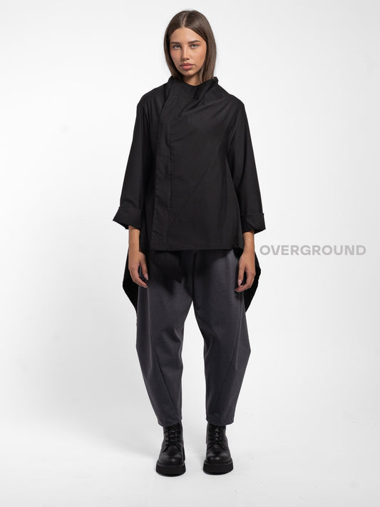 GIACCA SPOLVERINO ASIMMETRICA CON CERNIERA - OVERGROUND STORE 