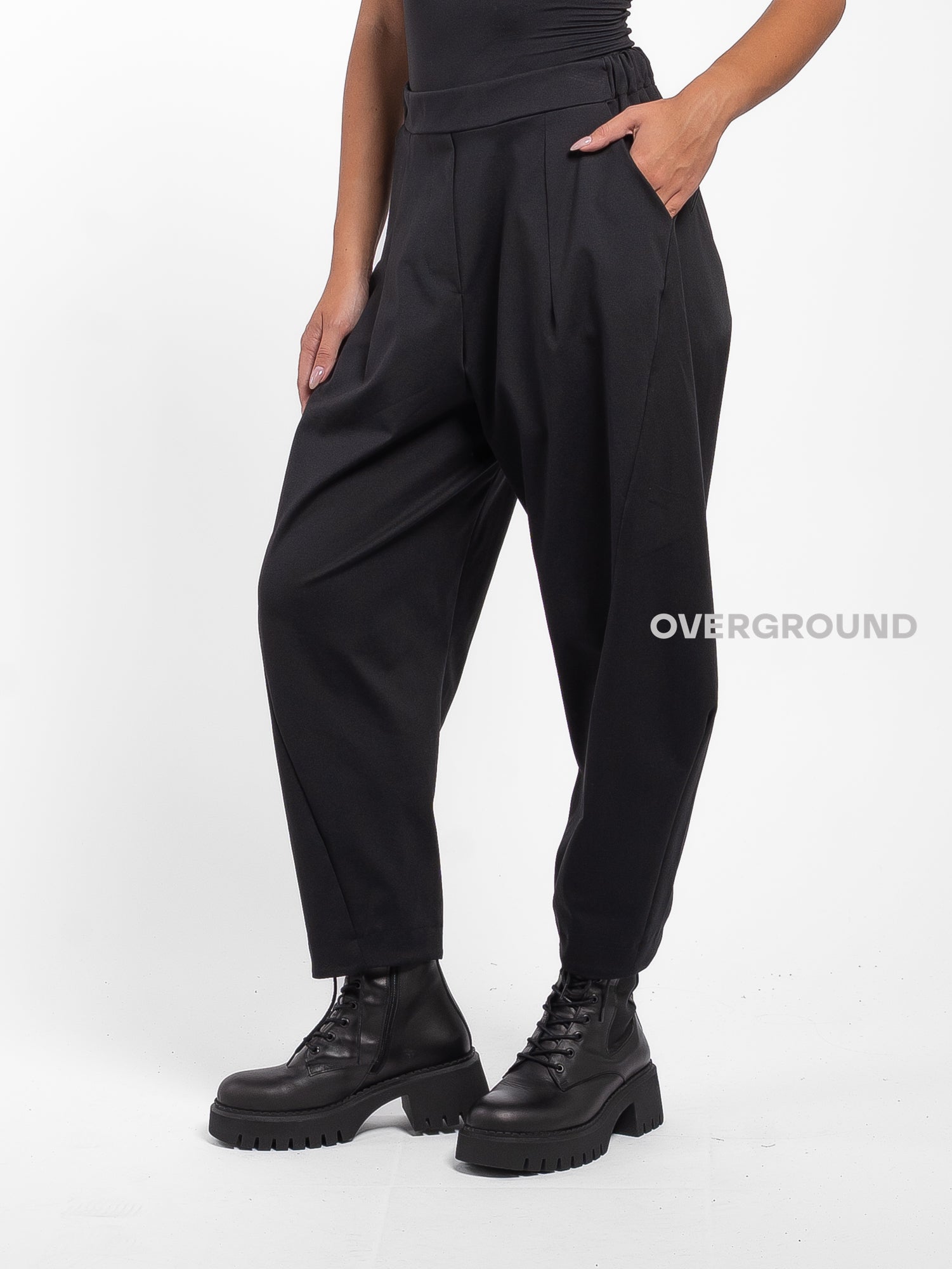 PANTALONE OVER CON CUCITURE DAVANTI - OVERGROUND STORE 