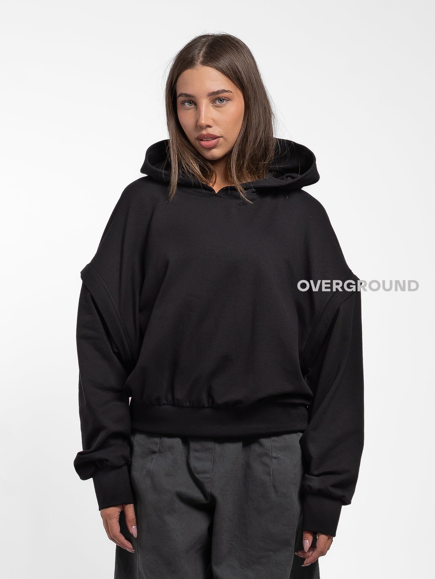 FELPA CORTA CON MANICHE STACCABILE - OVERGROUND STORE 