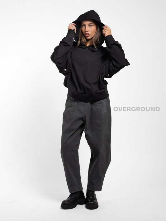 FELPA CORTA CON MANICHE STACCABILE - OVERGROUND STORE 