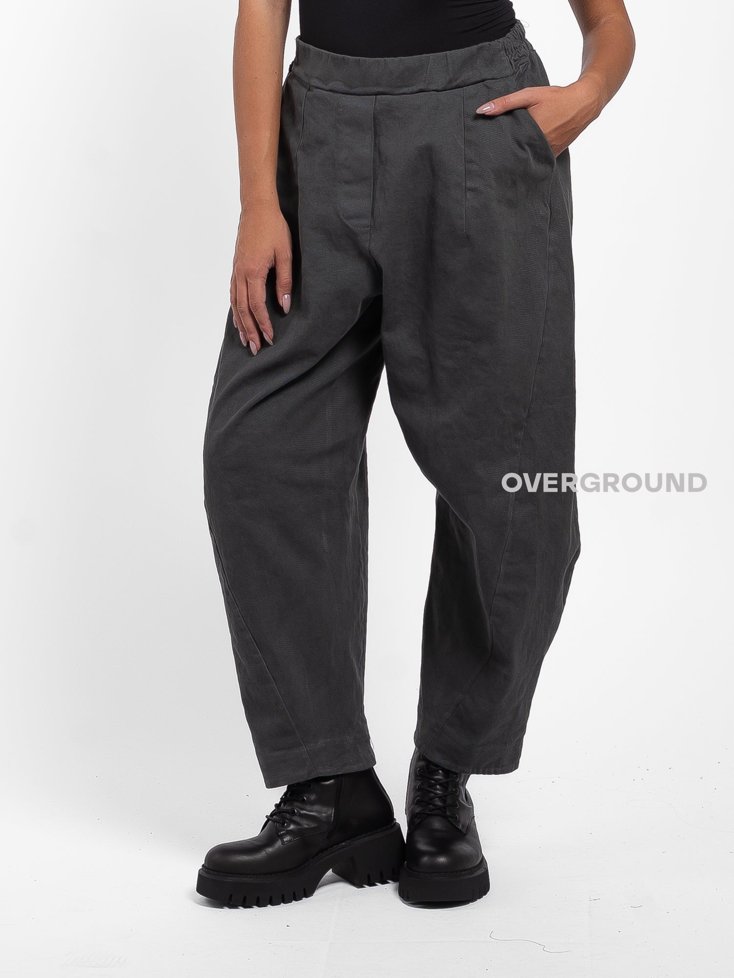PANTALONE OVER CON CUCITURE DAVANTI - OVERGROUND STORE 