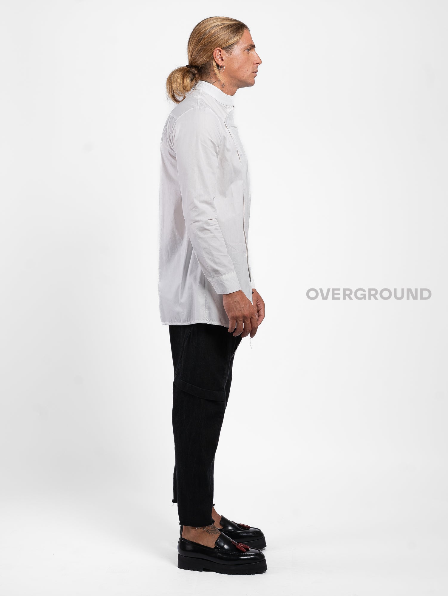CAMICIA COLLO COREANA CON TASCHINO