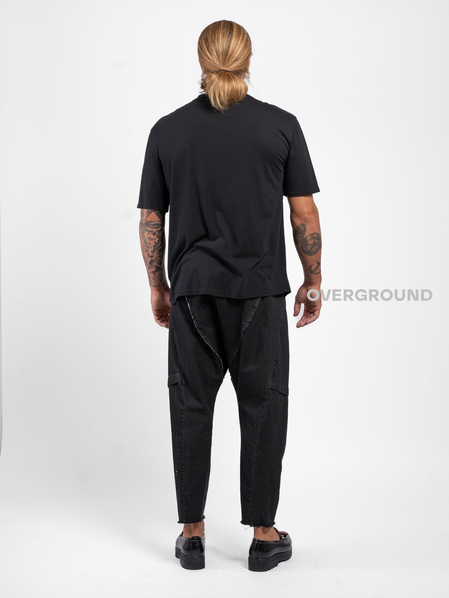 PANTALONE OVER CAVALLO BASSO CON CUCITURE Z