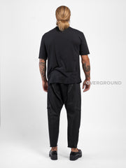 PANTALONE OVER CAVALLO BASSO CON CUCITURE Z