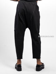 PANTALONE OVER CAVALLO BASSO CON CUCITURE Z