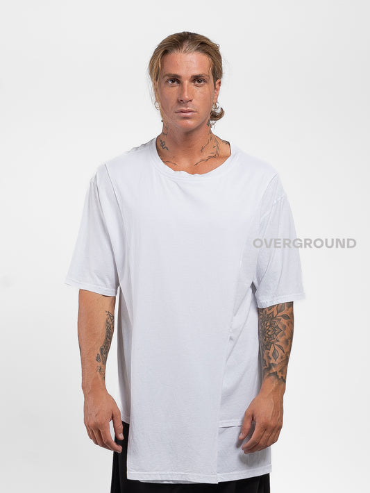 T-SHIRT LUNGA ASIMMETRICA
