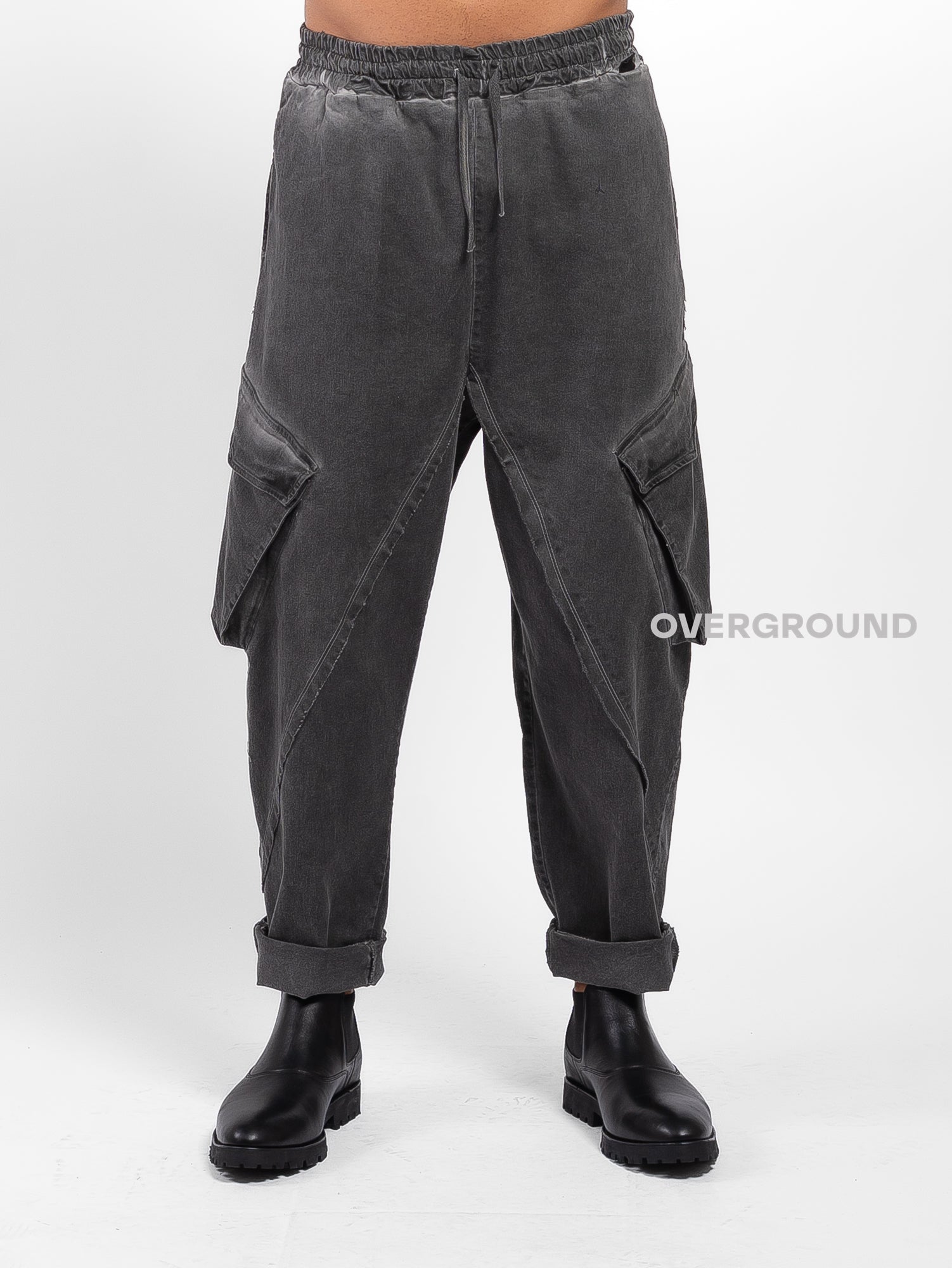 PANTALONE LARGO OVER CON TASCONI