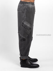 PANTALONE LARGO OVER CON TASCONI