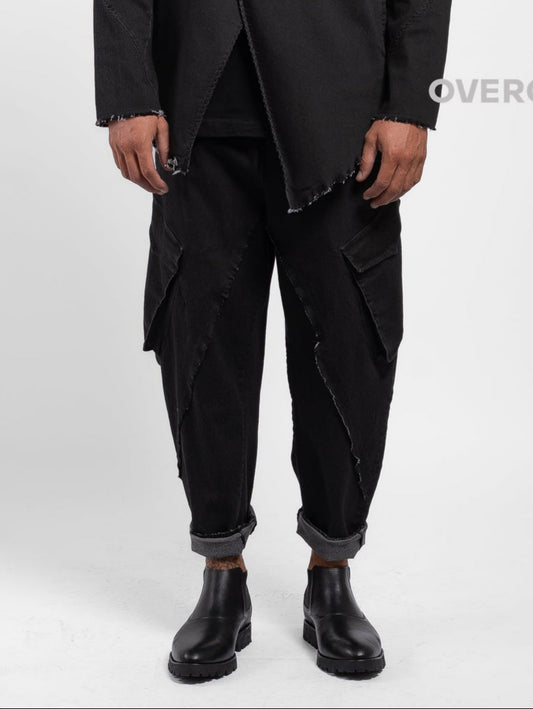 PANTALONE LARGO OVER CON TASCONI