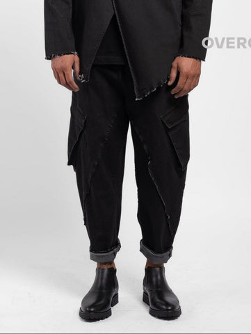 PANTALONE LARGO OVER CON TASCONI