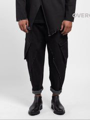 PANTALONE LARGO OVER CON TASCONI
