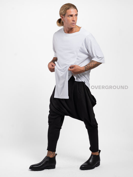 PANTALONE CAVALLO BASSO CON CERNIERE LATERALI Z