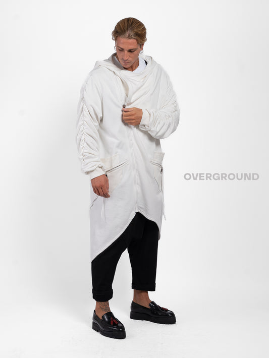 TRENCH FELPA LUNGA CON CERNIERA ASIMMETRICA Z - OVERGROUND STORE 