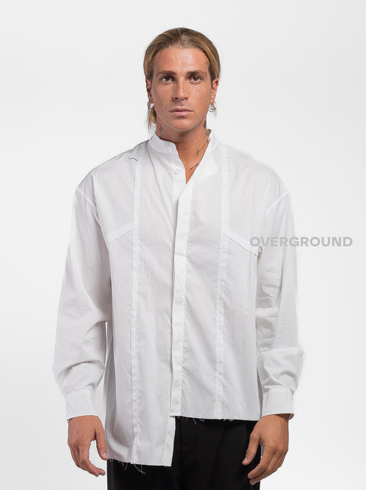 CAMICIA COLLO COREANA CON ABBOTTONATURA CENTRALE Z - OVERGROUND STORE 