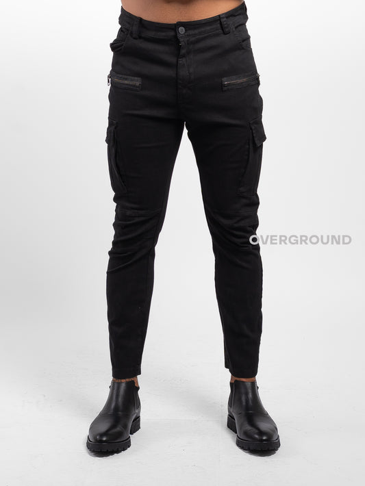 Pantalone skinny con tasca e cerniera