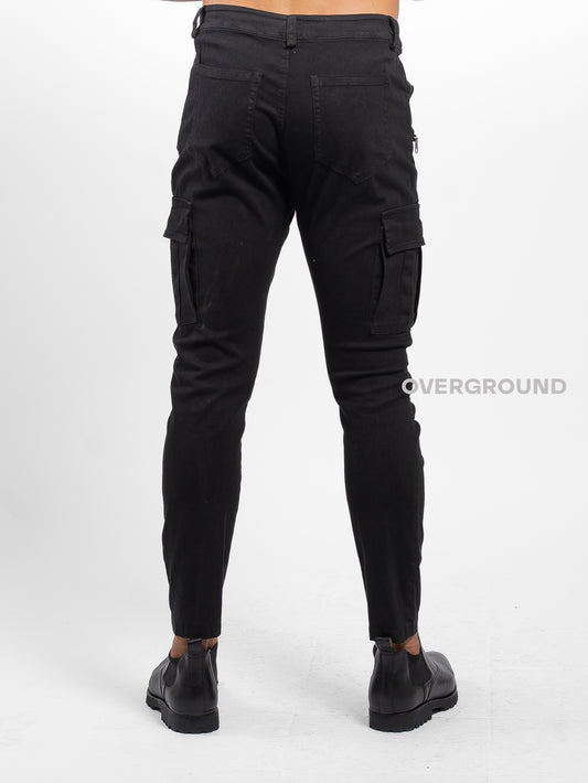 Pantalone skinny con tasca e cerniera