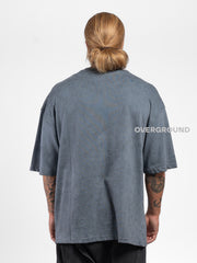 T- SHIRT OVER CON MANICHE LARGHE TESSUTO MESCIATO