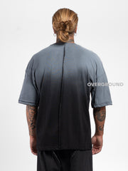 T- SHIRT OVER CON MANICHE LARGHE SFUMATA