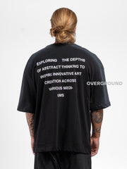 T- SHIRT OVER CON MANICHE LARGHE SFUMATA