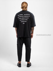 T- SHIRT OVER CON MANICHE LARGHE SFUMATA