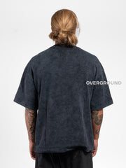 T- SHIRT OVER CON MANICHE LARGHE E TASCHINO