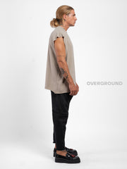 T-SHIRT OVER SMANICATA COLLO TONDO